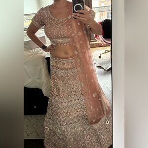 Beautiful, never worn lengha perfect for wedding events.